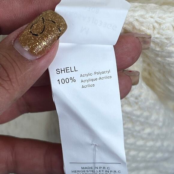 NWT Cupshe More than words turtleneck longline sweater size Medium - Picture 9 of 9